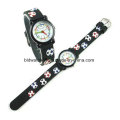 Cheap Silicone 3D Cartoon Band Children Watch for Promotional Gift